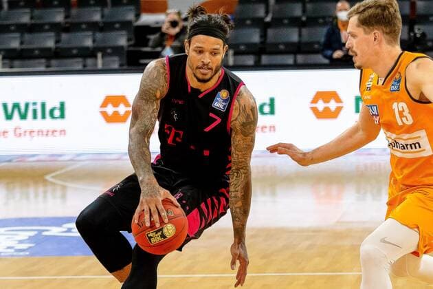 Chris Babb Telekom Baskets Bonn 07 GER, Ratiopharm Ulm vs Telekom Baskets Bonn, easycredit 1 Bundesliga Basketball, 11 matchday, season 2020 21, 02 01 2021 Ratiopharm Ulm vs Telekom Baskets Bonn, Basketball New Ulm. Copyright: xEibner-Pressefotox EP_RBE