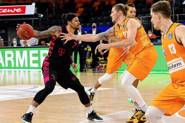Chris Babb Telekom Baskets Bonn 07 GER, Ratiopharm Ulm vs Telekom Baskets Bonn, easycredit 1 Bundesliga Basketball, 11 matchday, season 2020 21, 02 01 2021 Ratiopharm Ulm vs Telekom Baskets Bonn, Basketball New Ulm. Copyright: xEibner-Pressefotox EP_RBE