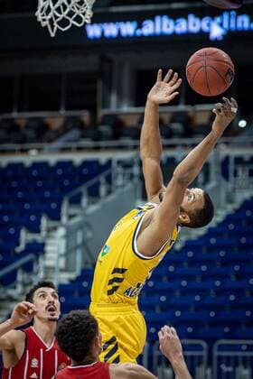 Basketball Berlin 03 01 2021 Season 2020 2021 easyCredit BBL 1 Bundesliga Alba Berlin vs FC Bayern München Johannes Thiemann Alba Berlin, No 32