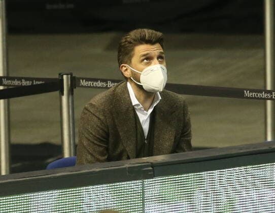 GER, BBL, ALBA Berlin vs Bayern Muenchen 03 01 2021, Mercedes Benz Arena, Berlin, GER, BBL, ALBA Berlin vs Bayern Muenchen, in picture Marko Pesic Bayern Muenchen nordphotox xEngler nph00076