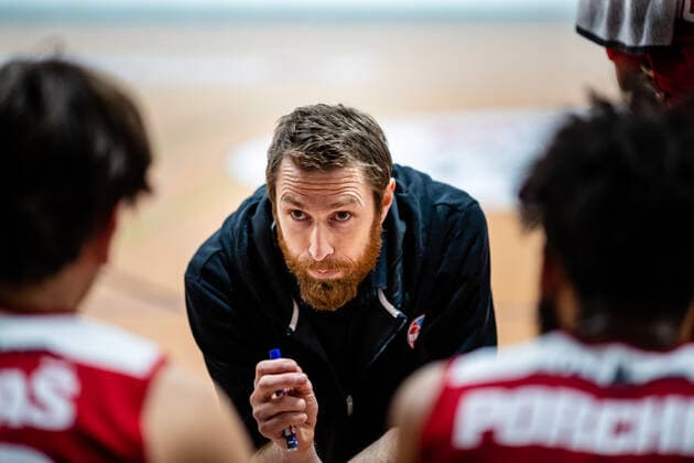 Coach Johannes Strasser Rheinstars Cologne during the season 2020 21 men in the Barmer Bundesliga ProB between BSW Sixers and Rheinstars Cologne at the Ballsporthalle Sandersdorf on 3 January 2021 in Sandersdorf, Saxony-Anhalt, Germany