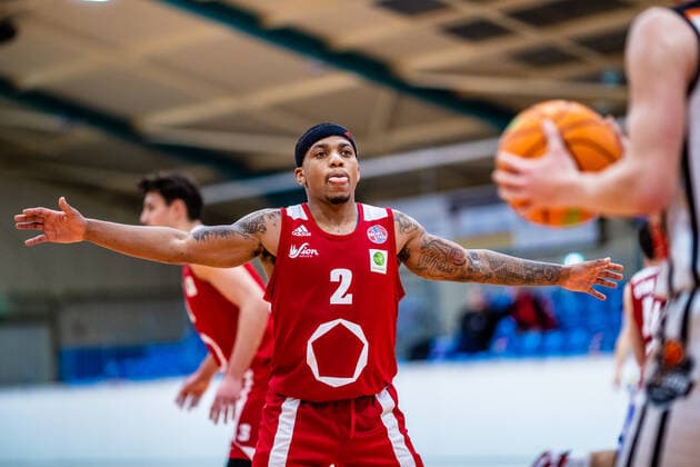 Vincent Golson 2 Rheinstars Köln during the 2020 21 mens season in the Barmer Bundesliga ProB between BSW Sixers and Rheinstars Köln at Ballsporthalle Sandersdorf on 3 January 2021 in Sandersdorf, Saxony Anhalt, Germany