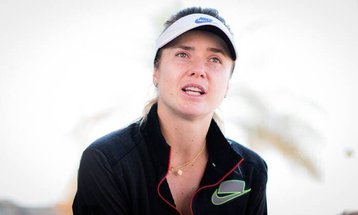 January 5, 2021, Abu Dhabi, UNITED ARAB EMIRATES: Elina Svitolina of the Ukraine talks to the media ahead of the 2021 Abu Dhabi WTA, Tennis Damen Womens Tennis Open WTA 500 tournament. Abu Dhabi UNITED ARAB EMIRATES - ZUMAa181 20210105_zaa_a181_038 Copyright: xRobxPrangex