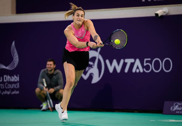 Tennis, WTA Tournament in Abu Dhabi, Training
