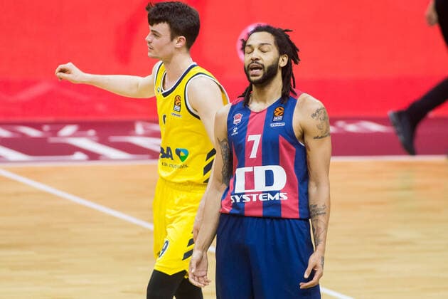 05 01 2021, xfrx, Basketball EuroLeague, Alba Berlin BASKONIA VITORIA emspor, v l Pierria Henry Baskonia Vitoria DFL DFB REGULATES PROHIBIT ANY USE OF PHOTOGRAPHS as IMAGE SEQUENCES and or QUASI VIDEO Berlin