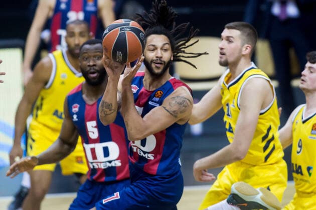 05 01 2021, xfrx, Basketball EuroLeague, Alba Berlin BASKONIA VITORIA emspor, v l Pierria Henry Baskonia Vitoria DFL DFB REGULATES PROHIBIT ANY USE OF PHOTOGRAPHS as IMAGE SEQUENCES and or QUASI VIDEO Berlin