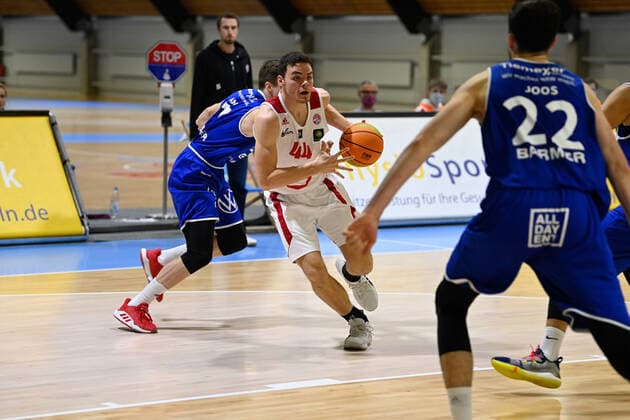 Barmer 2 Basketball Bundesliga ProB, Rheinstars Koeln vs VfL SparkassenStars Bochum, 06 01 2021 Benedict van Laack RheinStars Koeln 44 , Barmer 2 Basketball Bundesliga ProB, Rheinstars Koeln vs VfL SparkassenStars Bochum on 06 01 2021 in the Basketball Campus Koeln in Koeln North Rhine Westphalia Copyright: xBEAUTIFULxSPORTS Mueller-Laschetx