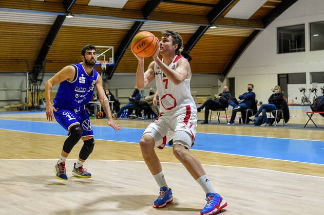 Barmer 2 Basketball Bundesliga ProB, Rheinstars Koeln vs VfL SparkassenStars Bochum, 06 01 2021 Thomas Michel RheinStars Koeln 7 , Barmer 2 Basketball Bundesliga ProB, Rheinstars Koeln vs VfL SparkassenStars Bochum on 06 01 2021 in the Basketball Campus Koeln in Koeln North Rhine Westphalia Copyright: xBEAUTIFULxSPORTS Mueller-Laschetx