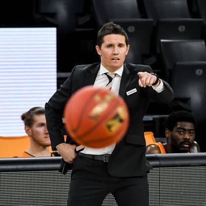 GER, BBL, ratiopharm ulm vs Bose Bamberg 06 01 2021, ratiopharm arena, New Ulm, GER, BBL, ratiopharm ulm vs Bose Bamberg, in the picture Jaka Lakovic Ulm nordphotoxHafner nph00200