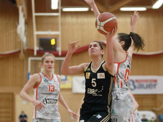 Wasserburg, Badria Halle, 06 01 21, Basketball, 1 Bundesliga Women, TSV 1880 Wasserburg vs TK Hannover, in the picture in the middle Mia MASIC Hannover CRO , Copyright: HMBxMediax xHeikoxBecker