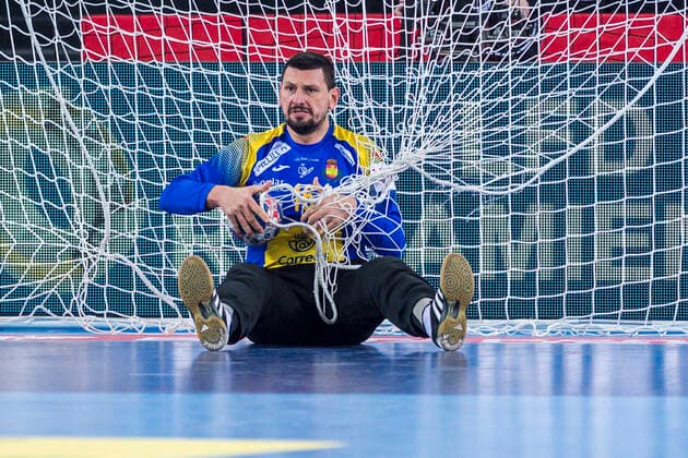 Zagreb, Croatia 28 January 2018 EHF European Championship 2018 Final Spain vs Sweden Goalkeeper Arpad Sterbik Spain Arena Zagreb. Copyright: xFotostandx xWolfx