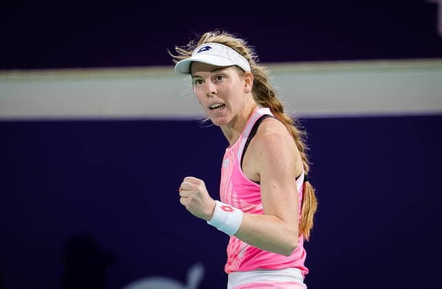 January 7, 2021, Abu Dhabi, UNITED ARAB EMIRATES: Despina Papamichail of Greece In action during her first-round match at the 2021 Abu Dhabi WTA, Tennis Damen Womens Tennis Open WTA 500 tournament against Karolina Pliskova of the Czech Republic Abu Dhabi UNITED ARAB EMIRATES - ZUMAa181 20210107_zaa_a181_198 Copyright: xRobxPrangex