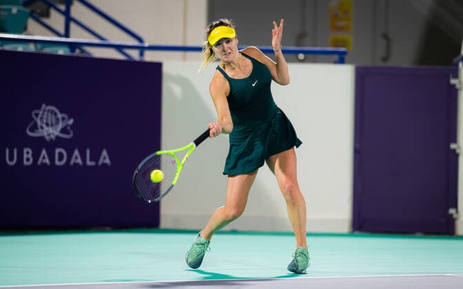 January 7, 2021, Abu Dhabi, UNITED ARAB EMIRATES: Elina Svitolina of the Ukraine in action during her first-round match at the 2021 Abu Dhabi WTA, Tennis Damen Womens Tennis Open WTA 500 tournament against Jessica Pegula of the United States Abu Dhabi UNITED ARAB EMIRATES - ZUMAa181 20210107_zaa_a181_237 Copyright: xRobxPrangex
