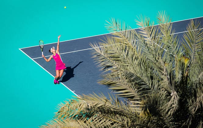 January 8, 2021, Abu Dhabi, UNITED ARAB EMIRATES: Veronika Kudermetova of Russia in action during her second-round match at the 2021 Abu Dhabi WTA, Tennis Damen Womens Tennis Open WTA 500 tournament against Bianca Turati of Italy Abu Dhabi UNITED ARAB EMIRATES - ZUMAa181 20210108_zaa_a181_038 Copyright: xRobxPrangex