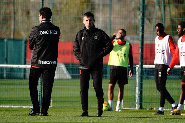 Adrian Ursea (entraineur de l OGC Nice) FOOTBALL : Entrainement de l OGC Nice - Nice - 08 01 2021 NorbertScanella PanoramiC 
