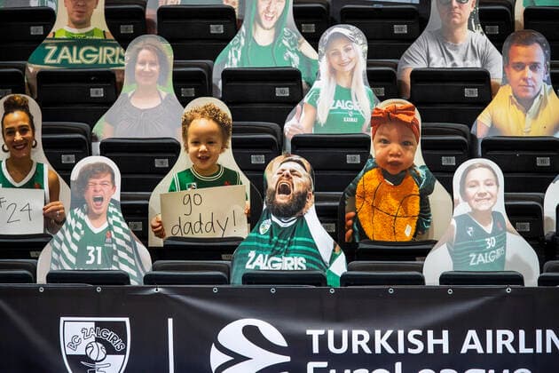 2021-01-08 Kaunas Lithuania. Basketball team Zalgiris Kaunas plays vs Khimki Moscow region Euroleague game at Zalgiris arena in Kaunas on Friday 8 of January 2021. Kaunas Lithuania  Copyright: xKarolisxKavolelisx Euroleague basketball