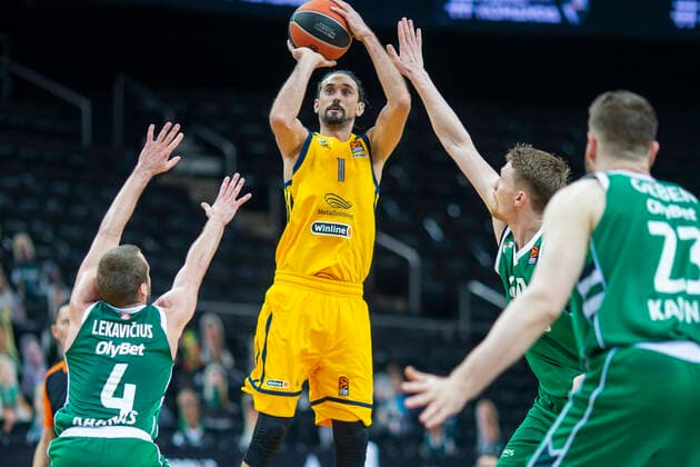 2021-01-08 Kaunas Lithuania. Basketball team Zalgiris Kaunas plays vs Khimki Moscow region Euroleague game at Zalgiris arena in Kaunas on Friday 8 of January 2021. ALEXEY SHVED. Kaunas Lithuania  Copyright: xKarolisxKavolelisx Euroleague basketball