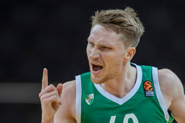 2021-01-08 Kaunas Lithuania. Basketball team Zalgiris Kaunas plays vs Khimki Moscow region Euroleague game at Zalgiris arena in Kaunas on Friday 8 of January 2021. Marius Grigonis Kaunas Lithuania  Copyright: xKarolisxKavolelisx Euroleague basketball