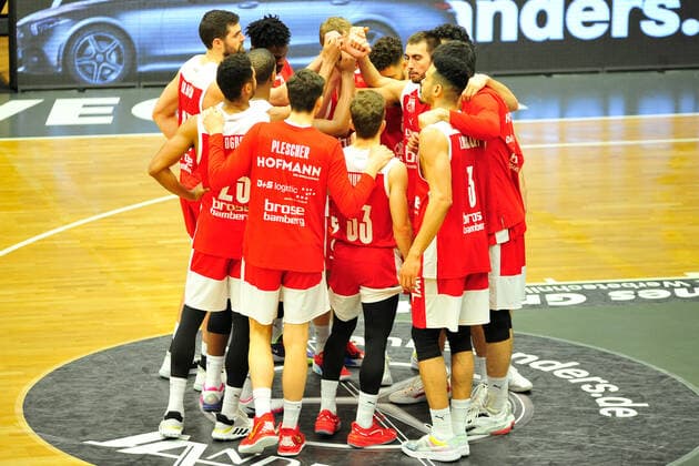 Basketball Bundesliga 12 Matchday RASTA Vechta Brose Bamberg on 08 01 2021 at RASTA Dome in Vechta Team Brose Bamberg BK