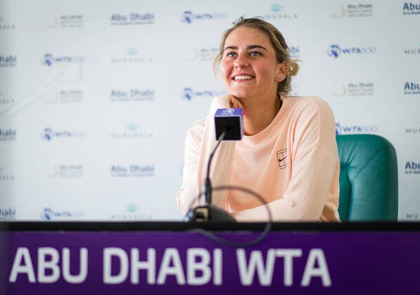 Tennis, WTA Tournament in Abu Dhabi, Press Talks