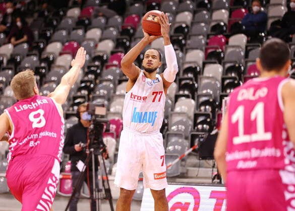 Telekom Baskets Bonn vs Alex King s Oliver Würzburg easyCredit BBL 1 Bundesliga , Season 2020 2021 , Matchday 12
