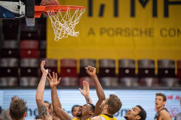 Yorman Polas Bartolo MHP Riesen Ludwigsburg, 13 , MHP Riesen Ludwigsburg vs Ratiopharm Ulm, Basketball, Bundesliga, 12 Spieltag, Spielzeit 20 21, 09 01 2021, MHP Riesen Ludwigsburg vs Ratiopharm Ulm, Basketball, Bundesliga, 12 Spieltag, Spielzeit 20 21, 09 01 2021 Ludwigsburg Copyright: xEibner-Pressefoto SaschaxWaltherx EP_swa