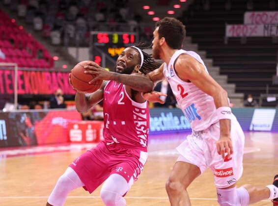 Xavier Pollard Telekom Baskets Bonn vs s Oliver Würzburg easyCredit BBL 1 Bundesliga , 2020 2021 season , Matchday 12