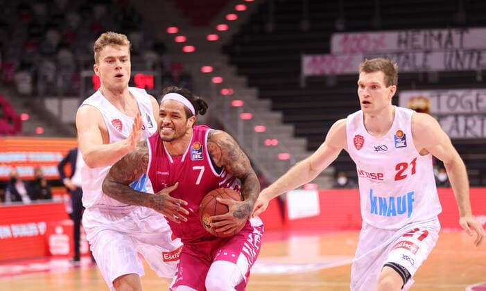 Chris Babb Telekom Baskets Bonn vs s Oliver Würzburg easyCredit BBL 1 Bundesliga , Season 2020 2021 , Matchday 12