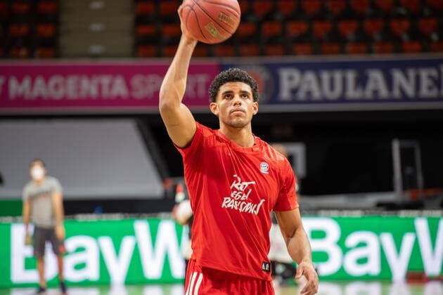 Sasha Grant 44 FC Bayern , Warmup, FC Bayern Basketball vs Niners Chemnitz, BBL, 10 01 2021 Muenchen Bayern Germany Copyright: xkolbert-press UlrichxGamelx