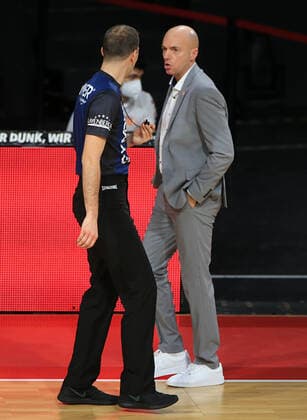 10 01 2021, BBL, FCB Basketball vs Chemnitz Niners, Audi Dome Munich, sports, in the picture Rodrigo Pastore Chemnitz