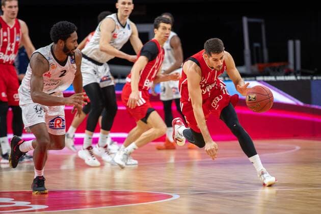 Diego Flaccadori 12 FC Bayern , FC Bayern Basketball vs Niners Chemnitz, BBL, 10 01 2021 Munich Bavaria Germany Copyright: xkolbert-press UlrichxGamelx