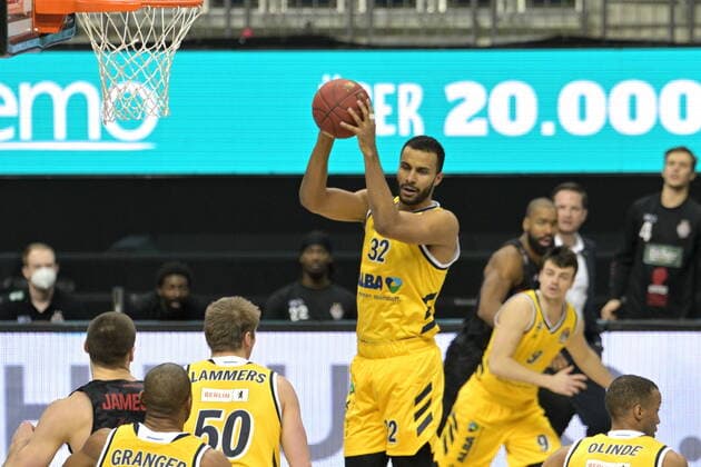 Johannes Thiemann Alba, BBL, Alba Berlin vs Giessen, at the Mercedes Benz Arena, 10 01 21, GER, Berlin, 10 01 21, BBL, Alba vs Giessen 46er Berlin Copyright: xUwexKoch Eibner-Pressefotox EP_UKH