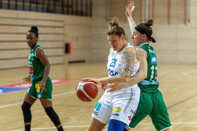 Klaudia Grudzien 23, GISA Lions SV Halle vs Marlis Pokk Keltern GISA Lions SV Halle vs Rutronik Stars Keltern Basketball 1 Bundesliga ERDGAS Sportarena Halle Saale 10 01 2021 Photo Holger John Sachsen Anhalt Germany