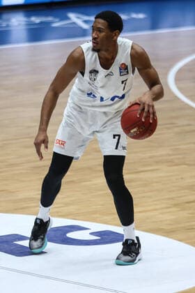 Basketball Germany, 1 Bundesliga, Hamburg Towers HAKRO Merlins Crailsheim, Hamburg, 10 01 2021 Kameron Taylor Towers