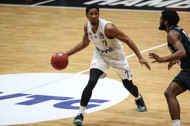 Basketball Germany, 1 Bundesliga, Hamburg Towers HAKRO Merlins Crailsheim, Hamburg, 10 01 2021 Kameron Taylor Towers, l