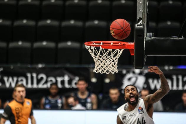 Basketball Germany, 1 Bundesliga, Hamburg Towers HAKRO Merlins Crailsheim, Hamburg, 10 01 2021 Bryce Taylor Towers