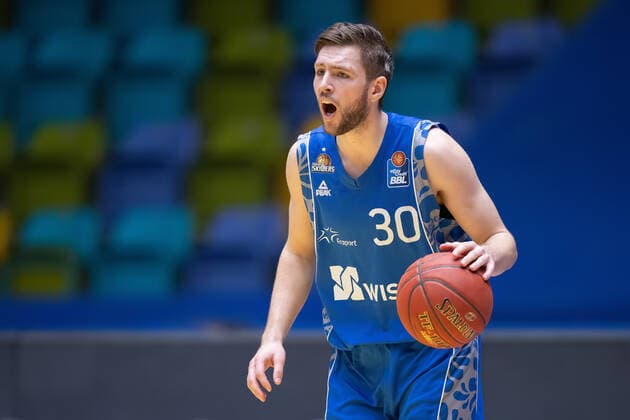 Fraport Skyliners BG Goettingen, easyCredit BBL Jon Axel Gudmundsson Fraport Skyliners, 30 basketball game of the easyCredit BBL between the Fraport Skyliners and BG Goettingen on 10 January 2021 at the Fraport Arena in Frankfurt am Main , Frankfurt am Main Hesse Germany Fraport Arena