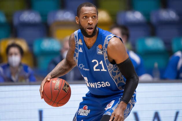 Fraport Skyliners BG Goettingen, easyCredit BBL Kamari Murphy Fraport Skyliners, 21 basketball match of the easyCredit BBL between Fraport Skyliners and BG Goettingen on 10 January 2021 at Fraport Arena in Frankfurt am Main , Frankfurt am Main Hesse Germany Fraport Arena