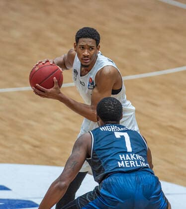 Hamburg Towers vs Merlins Crailsheim 89 72 10 01 2021, Hamburg Wilhelmsburg, edel optics Arena, BBL Kameron Taylor Hamburg Towers Â