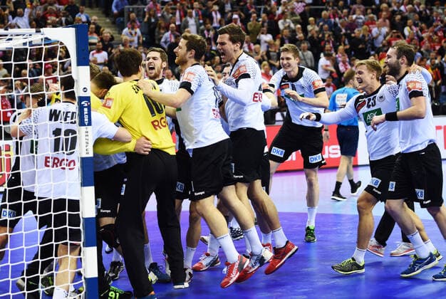 Krakow, Poland 31 January 2016 EHF Euro 2016 Final Germany vs Spain Germany Final Cheer Emotion Joy Tauron Arena Copyright: xFotostandx xWolfx