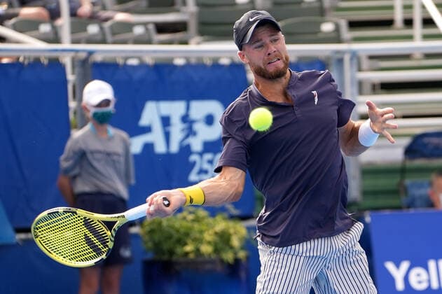 January 11, 2021, Delray Beach, Florida, United States: January, 11 - Delray Beach: Ryan Harrison(USA) defeats Gianluca Mager(ITA) during their Quarter-Finals match at the 2021 Delray Beach Open by Vitacost.com. Delray Beach United States - ZUMApa3_ 0109732591st Copyright: xAndrewxPatronx