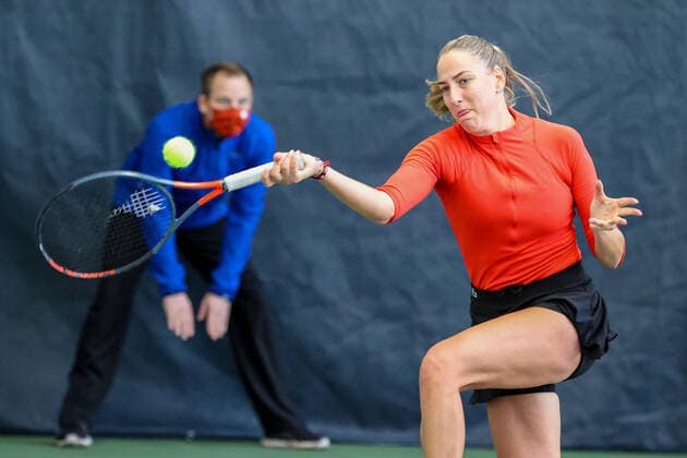 In the picture Tena LUKAS CRO 1 Tennis Future Hamburg ITF W25 Hamburg, Hamburg, Tennis Verband Hamburg, 12 01 2021,