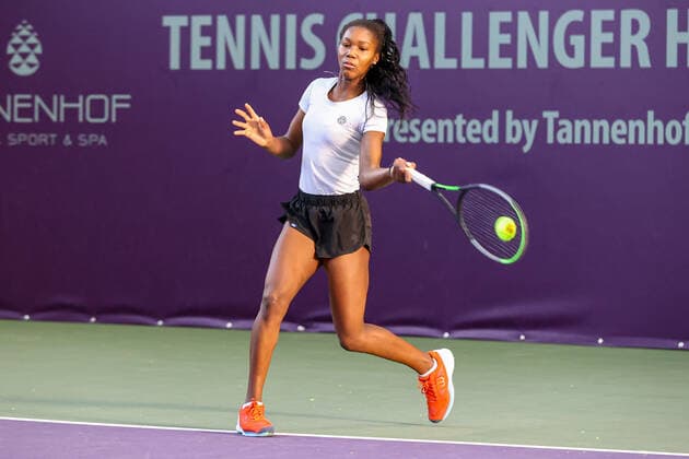 In the picture Noma NOHA AKUGUE GER WC Tennis Future Hamburg ITF W25 Hamburg, Hamburg, Tennis Verband Hamburg, 12 01 2021,