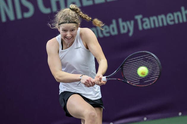 In the picture Julia MIDDENDORF GER WC Tennis Future Hamburg ITF W25 Hamburg, Hamburg, Tennis Verband Hamburg, 12 01 2021,