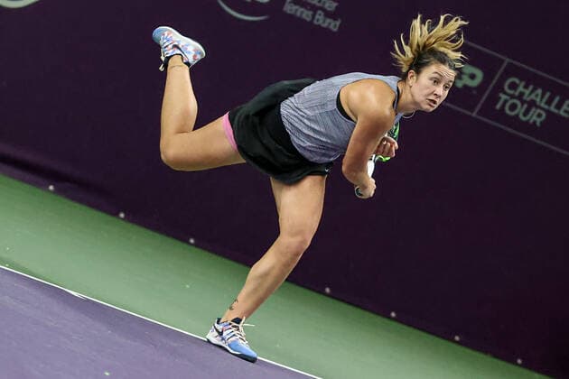 In the picture Ioana Loredana ROSCA ROU Tennis Future Hamburg ITF W25 Hamburg, Hamburg, Tennis Verband Hamburg, 12 01 2021,