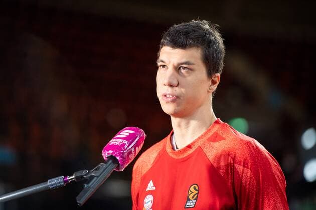 Vladimir Lucic 11 FC Bayern interview, FC Bayern Basketball vs Zenit St Petersburg, Basketball, Euroleague, 13 01 2021 Muenchen Bayern Germany Copyright: xkolbert-press UlrichxGamelx