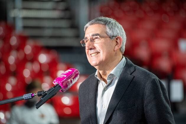Jordi Bertomeu, President, Chairman, and CEO of Euroleague Basketball, FC Bayern Basketball vs Zenit St Petersburg, Basketball, Euroleague, 13 01 2021 Muenchen Bayern Germany Copyright: xkolbert-press UlrichxGamelx