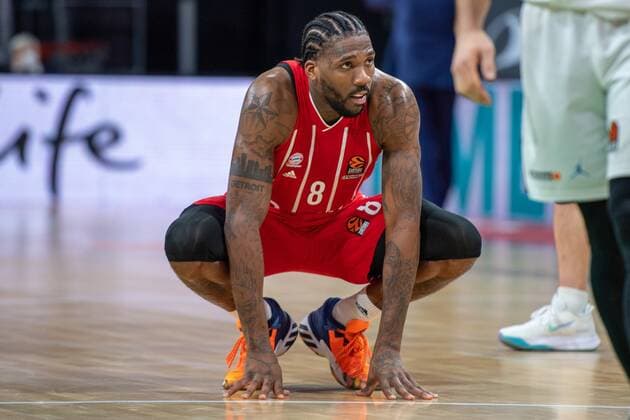 Jalen Reynolds 8 FC Bayern in squat, FC Bayern Basketball vs Zenit St Petersburg, Basketball, Euroleague, 13 01 2021 Muenchen Bayern Germany Copyright: xkolbert-press UlrichxGamelx
