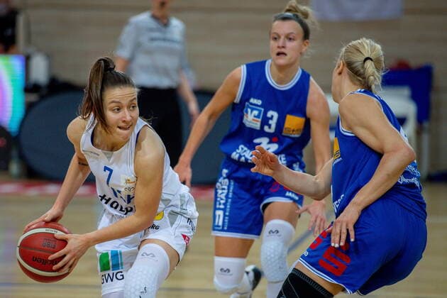 Laura Schinkel 07, GISA Lions SV Halle GISA Lions SV Halle vs BC Pharmaserv Marburg Basketball 1 Bundesliga ERDGAS Sportarena Halle Saale 13 01 2021 Photo Holger John Sachsen Anhalt Germany ERDGAS Sportarena Halle Saale