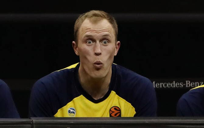 Luke Sikma wondering facial expression sports basketball EuroLeague men season 2020 2021 14 01 2021 ALBA Berlin vs Armani Milan